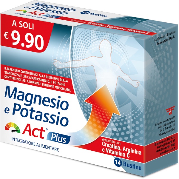 MAGNESIO E POTASSIO ACT PLUS 14 BUSTINE - Farmapre
