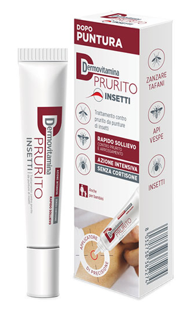 DERMOVITAMINA PRURITO INSETTI DOPO PUNTURA RAPIDO SOLLIEVO AZIONE INTENSIVA SENZA CORTISONE 15 ML - Farmapre