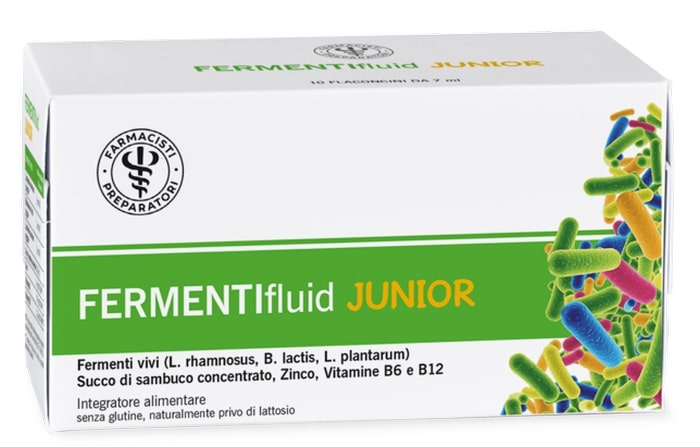 LFP FERMENTIFLUID JUNIOR 10 FLACONCINI X 7 ML - Farmapre