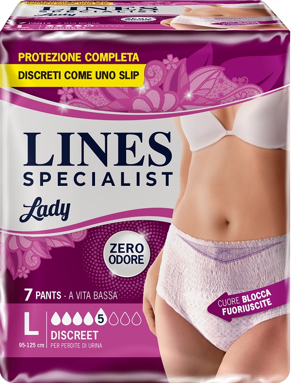 LINES SPECIALIST PANTS DISCREET L FARMA 7 PEZZI - Farmapre