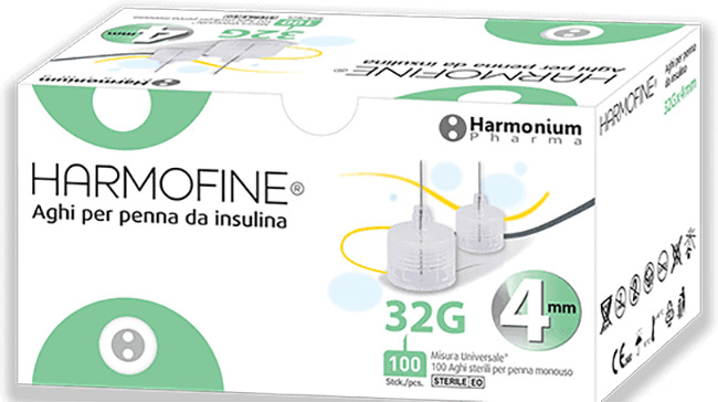 AGO HARMOFINE PENNA DA INSULINA GAUGE 32 4MM 100 PEZZI - Farmapre