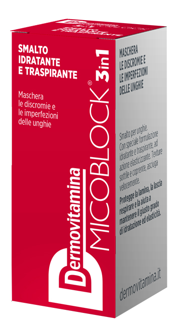 DERMOVITAMINA MICOBLOCK 3 IN 1 SMALTO IDRATANTE E TRASPIRANTE ROSSO 5 ML - Farmapre