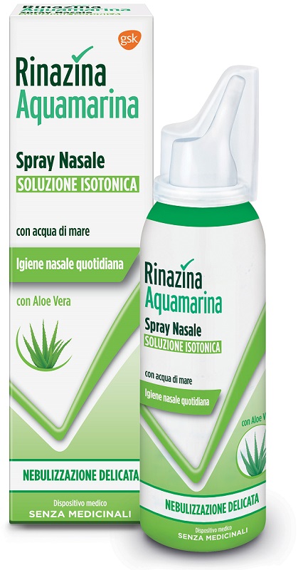RINAZINA AQUAMARINA ISOTONICA ALOE SPRAY NEBULIZZAZIONE DELICATA 100 ML - Farmapre