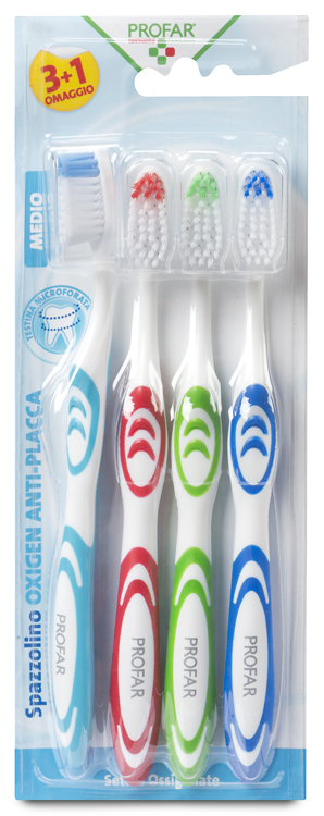 PROFAR SPAZZOLINO ANTIPLACCA OXIGEN 4 PEZZI - Farmapre