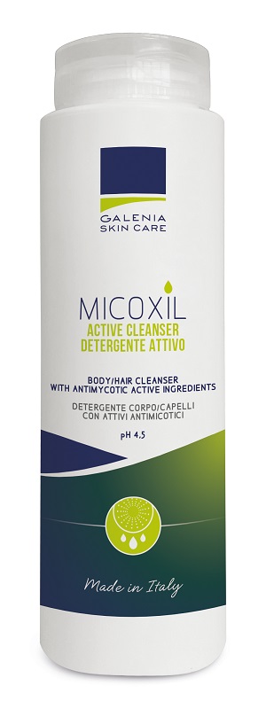 MICOXIL ACTIVE CLEANSER DETERGENTE PER CORPO E CAPELLI PH 4,5 250 ML - Farmapre