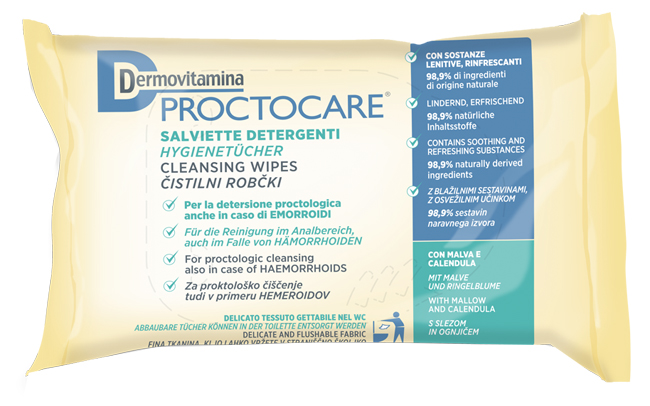 DERMOVITAMINA PROCTOCARE SALVIETTE DETERGENTI 15 PEZZI - Farmapre