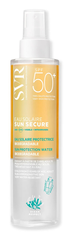 SUN SECURE EAU SOLAIRE SPF50 200 ML - Farmapre