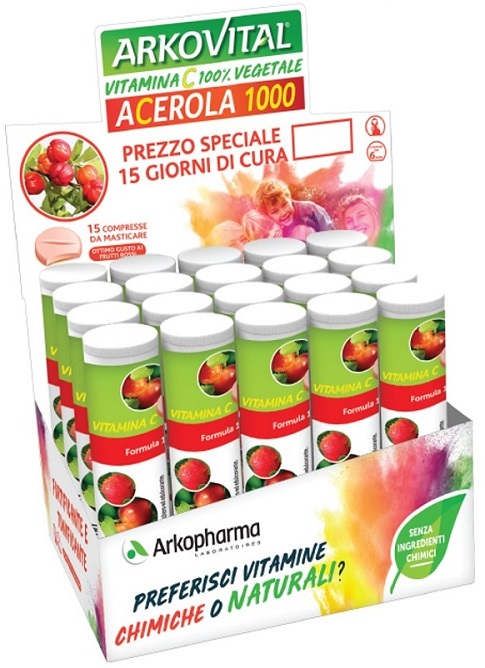 ARKOVITAL ACEROLA 1000 15 COMPRESSE - Farmapre