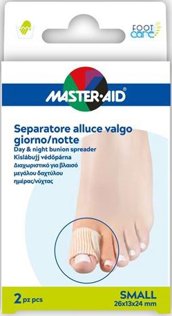 DIVARICATORE ALLUCE GIORNO/NOTTE MASTER-AID FOOTCARE SMALL 2 PEZZI D11 - Farmapre