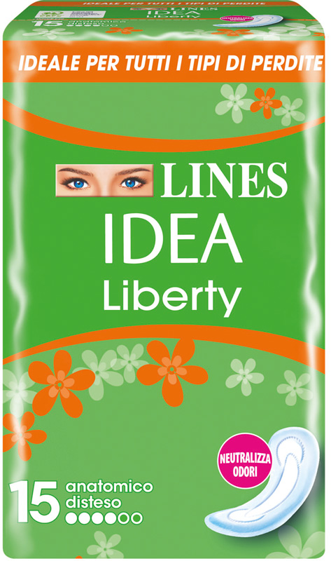 LINES IDEA ASSORBENTE LIBERTY ANATOMICO 15 PEZZI - Farmapre
