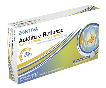 ZENTIVA ACIDITA' REFLUSSO 20 COMPRESSE MASTICABILI - Farmapre