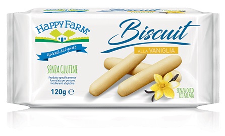 HAPPY FARM BISCUIT VANIGLIA 120 G - Farmapre