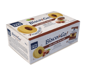 NUTRIFREE BISCO&GO CON CREMA DI NOCCIOLE 4X40 G - Farmapre
