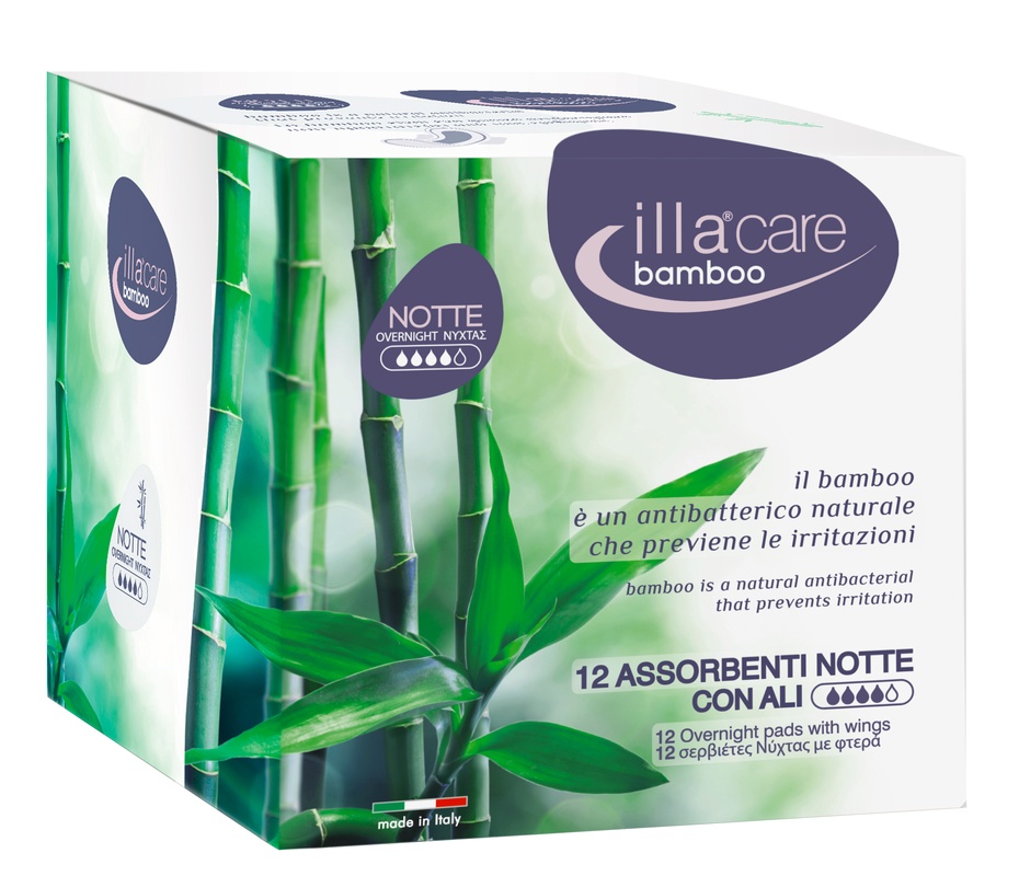 ILLA CARE BAMBOO ASSORBENTE NOTTE 12 PEZZI - Farmapre
