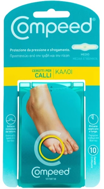 COMPEED CEROTTI PER CALLI MEDIO 10 PEZZI - Farmapre