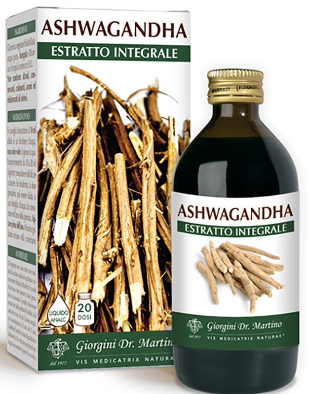 ASHWAGANDHA ESTRATTO INTEGRALE LIQUIDO ANALCOLICO 200 ML - Farmapre