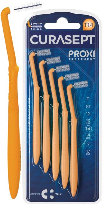 CURASEPT PROXI ANGLE T14 ARANCIO/ORANGE 5 PEZZI - Farmapre
