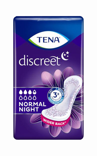 ASSORBENTE TENA DISCREET NORMAL NIGHT 10 PEZZI - Farmapre