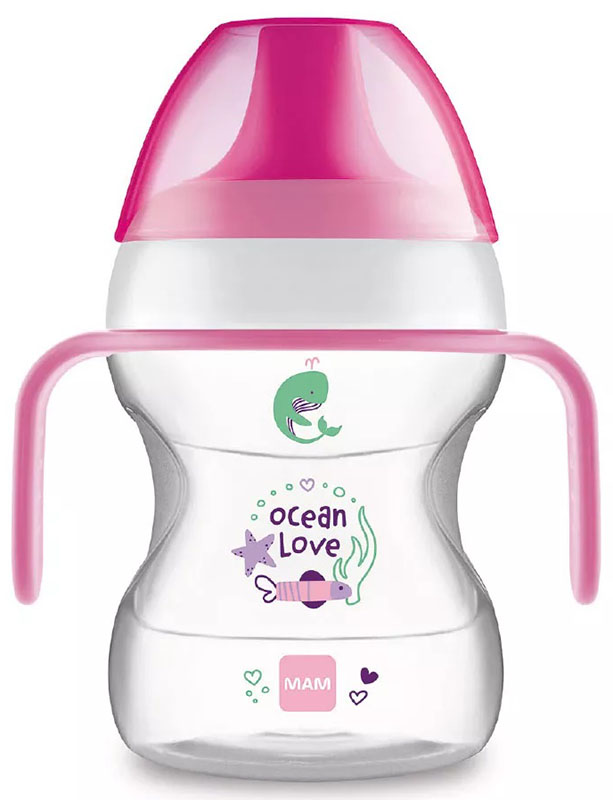 MAM LEARN TO DRINK CUP 190 ML 6+ BECCUCCIO RIGIDO FEMMINA - Farmapre