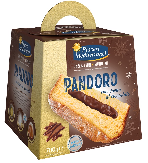 PIACERI MEDITERRANEI PANDORO CREMA AL CIOCCOLATO 700 G - Farmapre