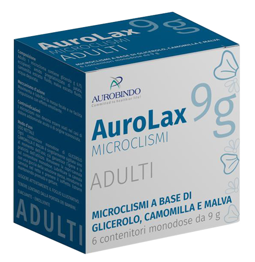 MICROCLISMI PER ADULTI AUROLAX 6 CONTENITORI 9 G - Farmapre