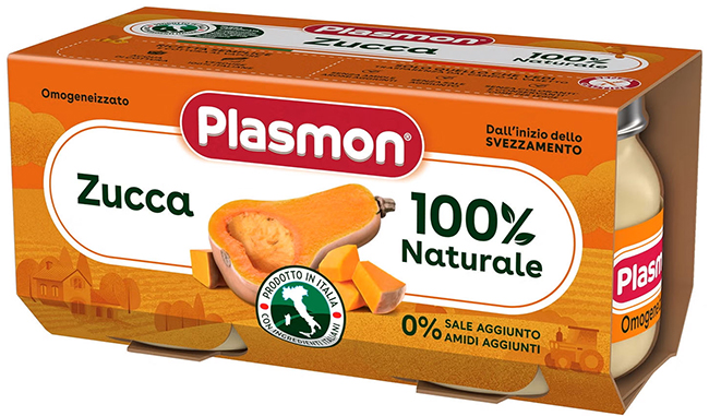 PLASMON OMOGENEIZZATO ZUCCA 2 X 80 G - Farmapre