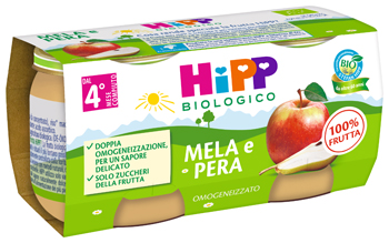 HIPP OMOGENEIZZATO MELA/PERA 2 X 80 G - Farmapre
