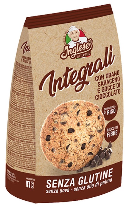 INGLESE BISCOTTI AL GRANO SARACENO CON GOCCE DI CIOCCOLATO 300 G - Farmapre