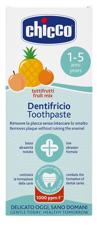 CHICCO DENTIFRICIO TUTTIFRUTTI DA 1 A 5 ANNI CON FLUORO - Farmapre