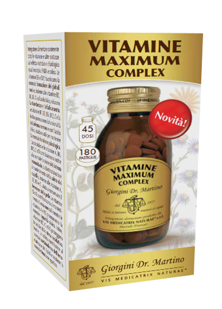 VITAMINE MAXIMUM COMPLEX 180 PASTIGLIE - Farmapre