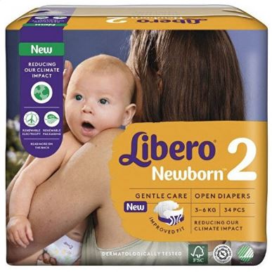 LIBERO NEWBORN PANNOLINO PER BAMBINO TAGLIA 2 3-6 34 PEZZI - Farmapre