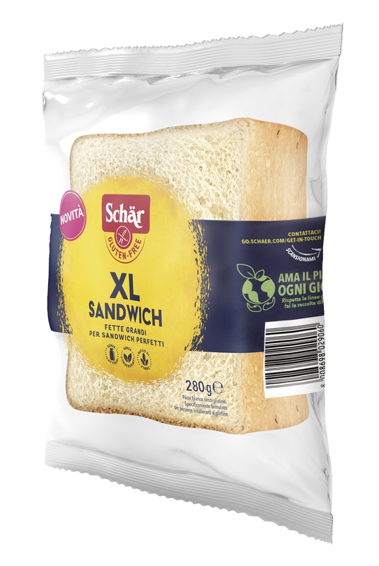 SCHAR XL SANDWICH PANE BIANCO SENZA LATTOSIO 280 G - Farmapre