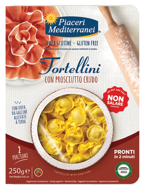 PIACERI MEDITERRANEI TORTELLINI PROSCIUTTO 250 G - Farmapre