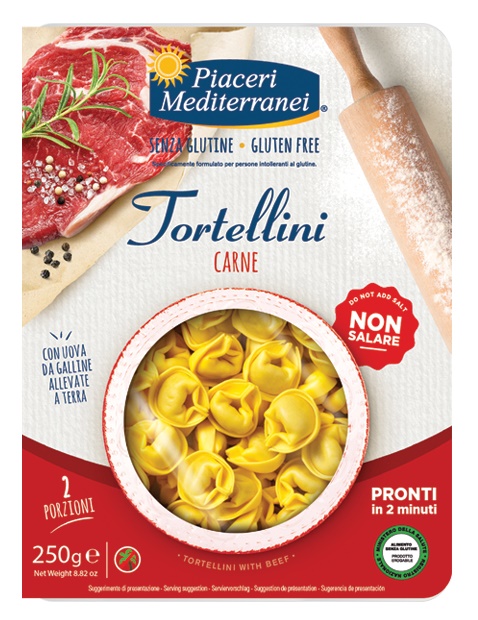 PIACERI MEDITERRANEI TORTELLINI CARNE 250 G - Farmapre