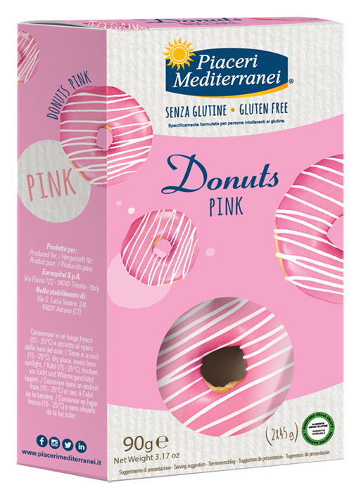 PIACERI MEDITERRANEI DONUTS PINK 90 G - Farmapre