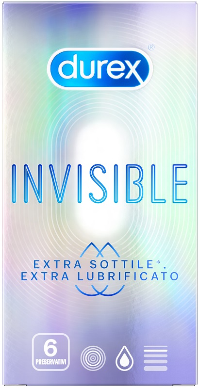 DUREX INVISIBLE EXTRA LUBRIFICATO 6 PEZZI - Farmapre