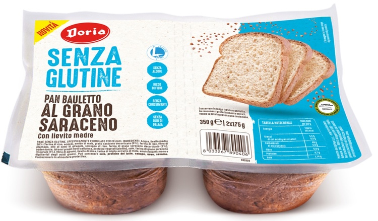 DORIA PAN BAULETTO GRANO SARACENO 2 PEZZI DA 175 G - Farmapre