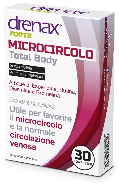 DRENAX FORTE MICROCIRCOLO TOTAL BODY 30 COMPRESSE - Farmapre