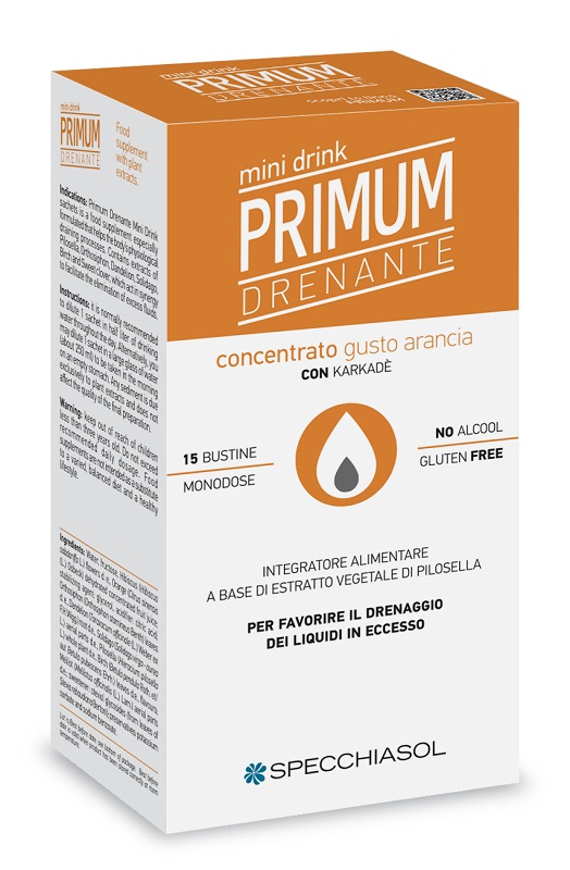 PRIMUM DRENANTE MINIDRINK ARANCIA 15 STICK DA 10 ML - Farmapre
