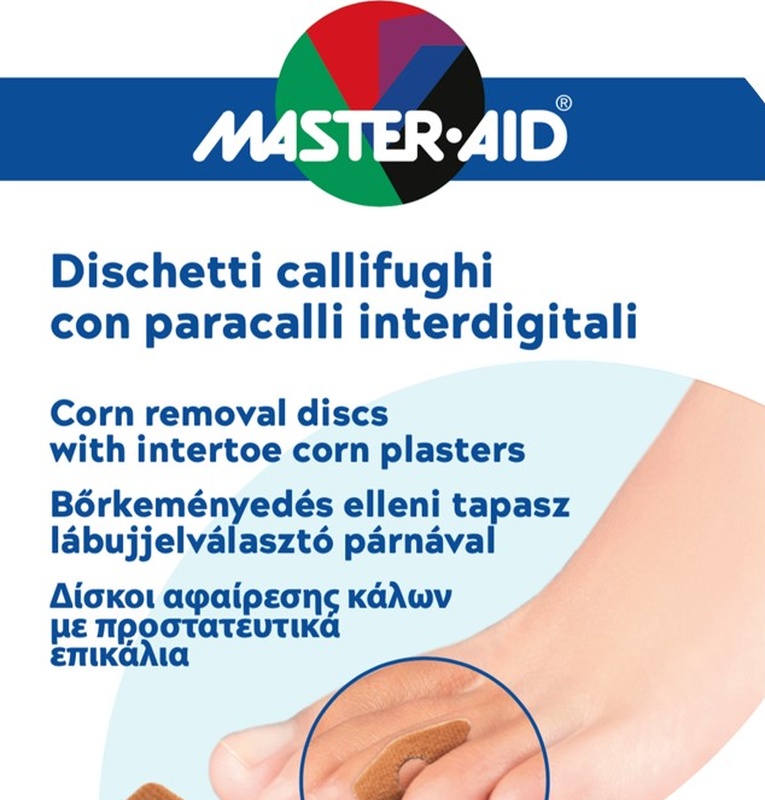 DISCHETTO CALLIFUGO 6 PEZZI + PARACALLO 6 PEZZI INTERDIGITALI MASTER-AID FOOTCARE B5 - Farmapre