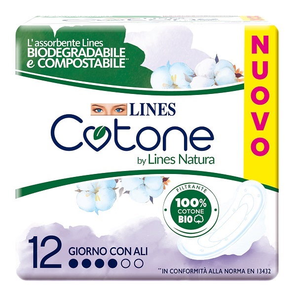 LINES COTONE BIO ULTRA ALI 12 PEZZI - Farmapre