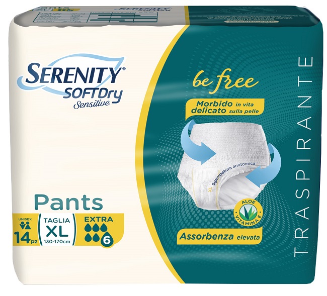 SERENITY PANTS SD SENSITIVE EXTRA XL 14 PEZZI - Farmapre