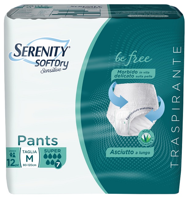 SERENITY PANTS SD SENSITIVE SUPER M 12 PEZZI - Farmapre