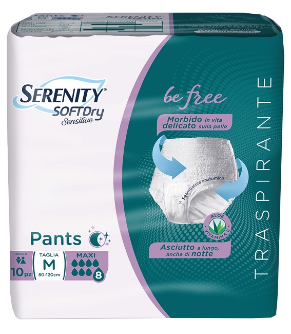 SERENITY PANTS SD SENSITIVE BE FREE MAXI M 10 PEZZI - Farmapre