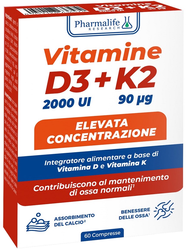 VITAMINE D3+K2 60 COMPRESSE - Farmapre