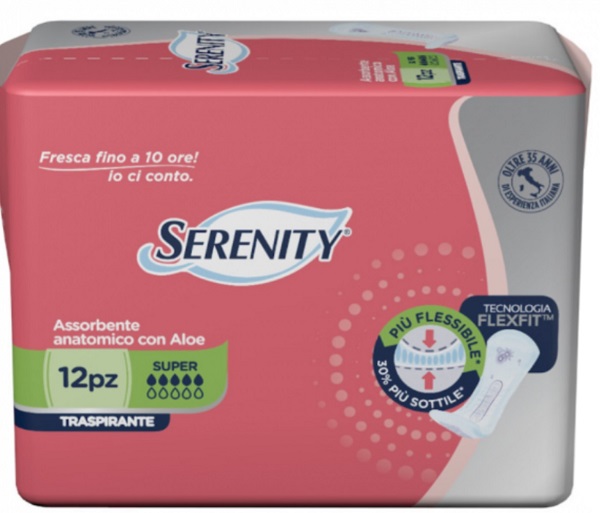 PANNOLONE PER INCONTINENZA SERENITY LIGHT LADY SUPER 12 PEZZI - Farmapre