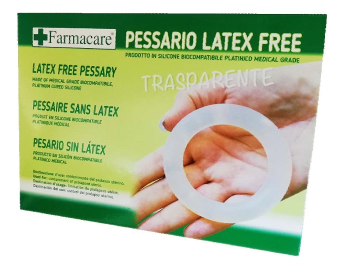 PESSARIO IN SILICONE NEUTRO TRASPARENTE STERILE DIAMETRO 55 MM PER PROLASSO UTERINO - Farmapre