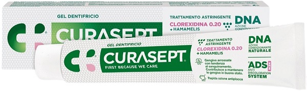 CURASEPT GEL DENTIFRICIO ADS DNA TRATTAMENTO ASTRINGENTE 75 ML - Farmapre