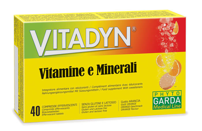 VITADYN VITAMINE/MINERALI 40 COMPRESSE EFFERVESCENTI IN 2 TUBI - Farmapre