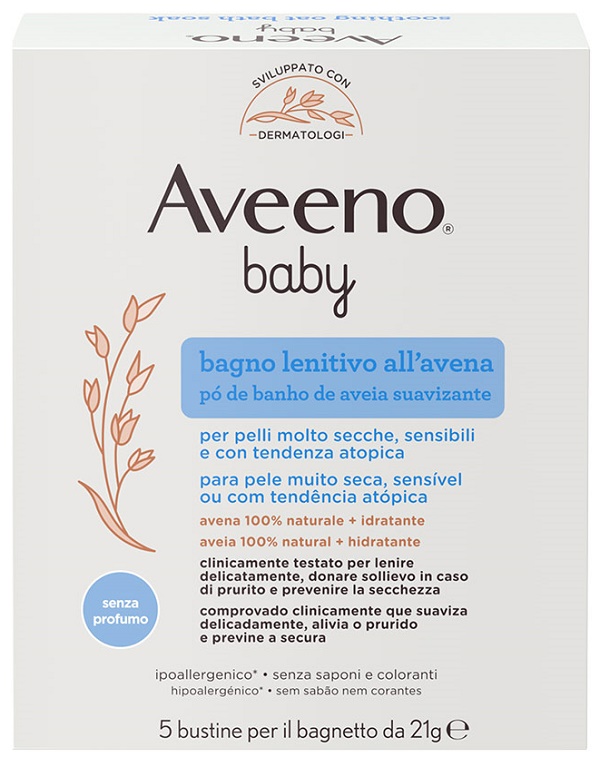 AVEENO BABY COLLOIDAL POLVERE BAGNO 5 X 21 G - Farmapre
